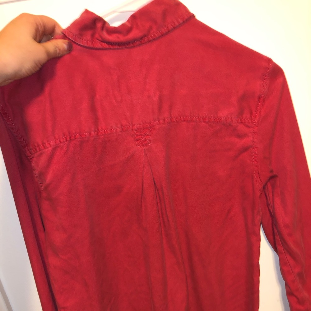 Red Flannel Button Up - Picture 3 of 3